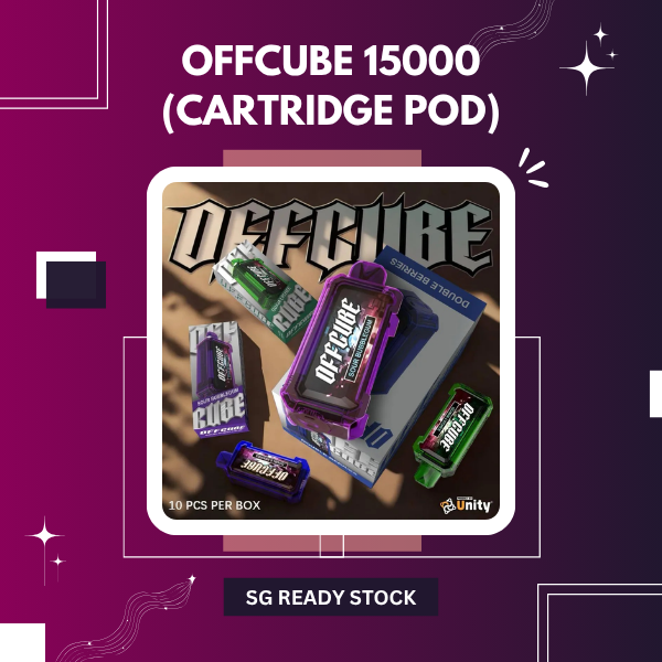 Offcube 15000 puff pre-filled flavor cartridge pod replacement compatible with ASDF Unplug battery