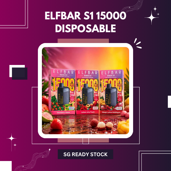Elf Bar Raya S1 15000 Puffs Disposable Vape Device Front View