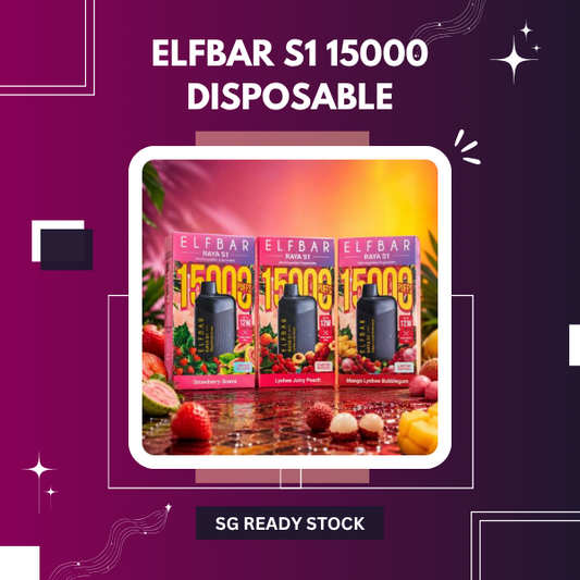 Elf Bar Raya S1 15000 Puffs Disposable Vape Device Front View