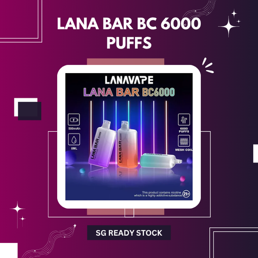 LANA Bar BC6000 Puffs Disposable Vape Device with Gradient Finish