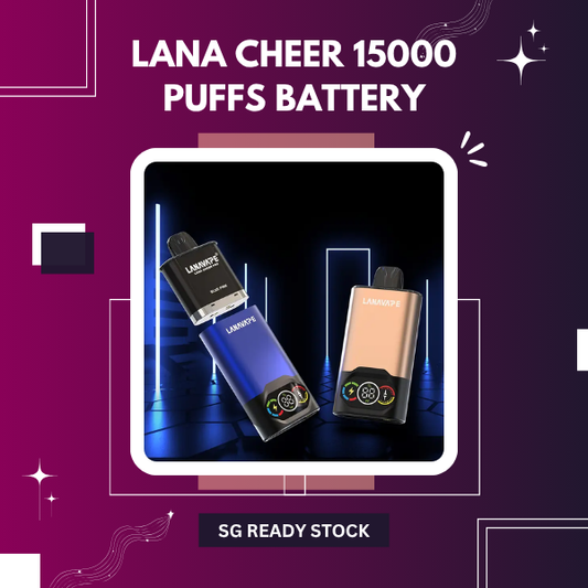 Lana Cheer 15000 Puffs Battery device in sleek design showing Type-C charging port