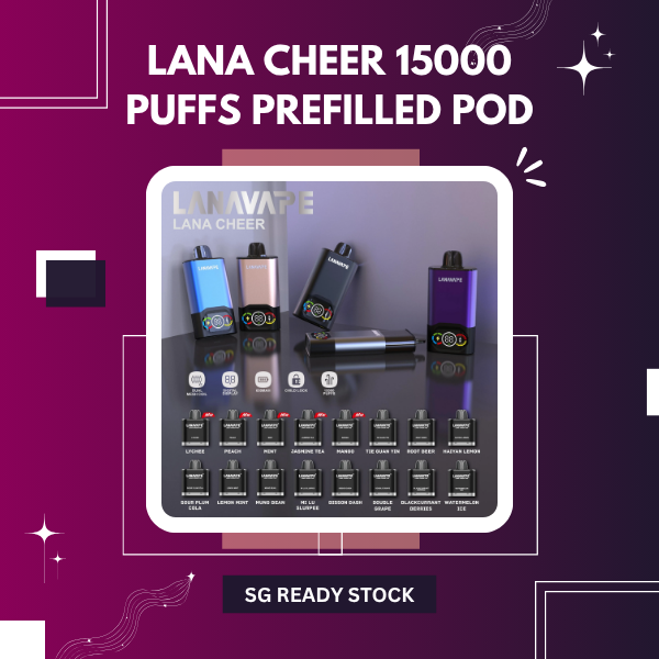 Lana Cheer 15000 Puffs Prefilled Pod kit device showing modern chassis design