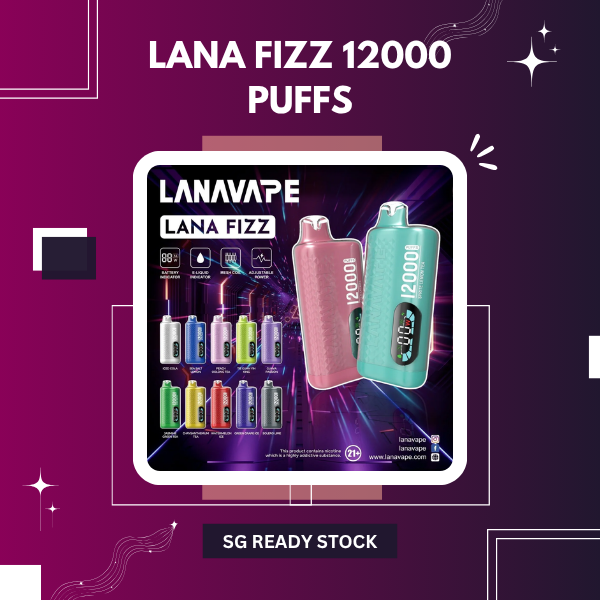 Lana Fizz 12000 Puffs Disposable Vape Device with Compact Box Design