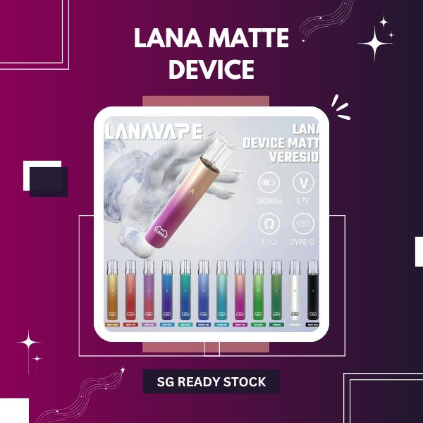 Lana Matte Vape Device Frosted Metal Finish All Colors
