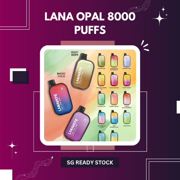 Lana Opal 8000 Puffs Disposable Vape with Smart LED Screen