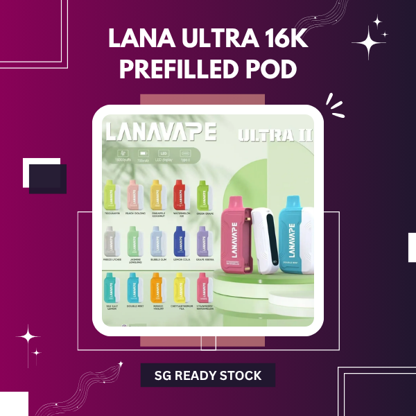 Lana Ultra 2 16000 Puffs Replaceable Pod Vape Device front view
