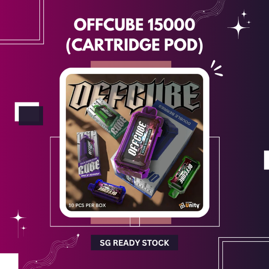 Offcube 15000 puff pre-filled flavor cartridge pod replacement compatible with ASDF Unplug battery