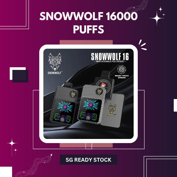 Snowwolf 16000 Puff Starter Kit Smart Touch Screen Disposable Vape