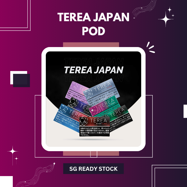 Authentic Terea Japan Pods for IQOS ILUMA device including popular Japanese flavors on a neutral background