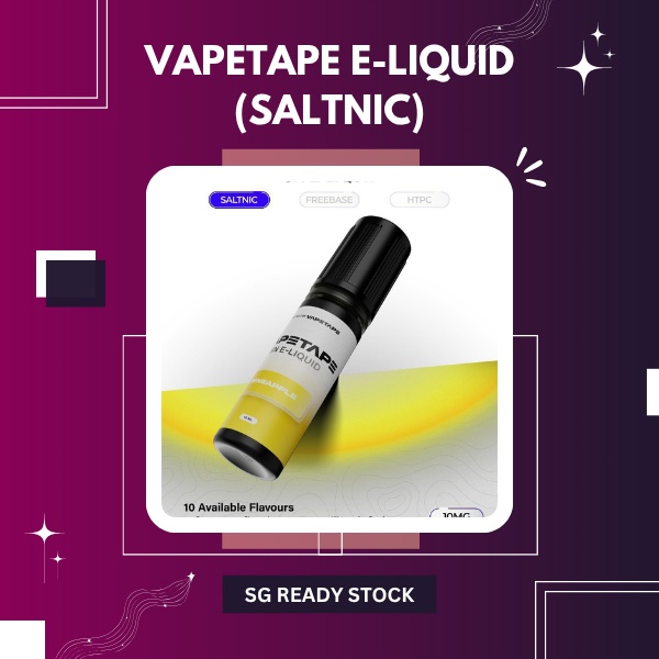 Vapetape Saltnic E-Liquid 15ml bottle by ASDF showcasing premium vape juice flavors for pod systems