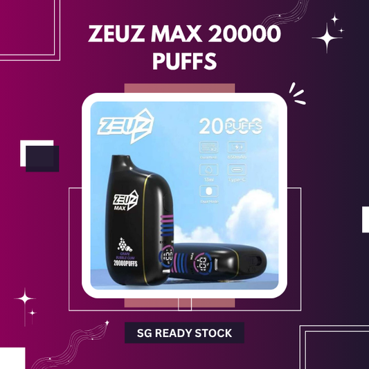 Zeuz Max 20000 Puffs Rechargeable Disposable Vape Device Main View